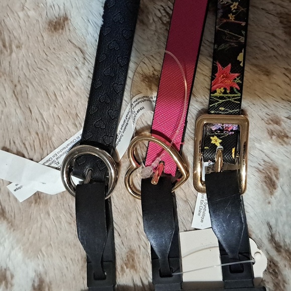 3 for 1 Reversible Betsey Johnson Belt Trio- XL - Picture 1 of 7